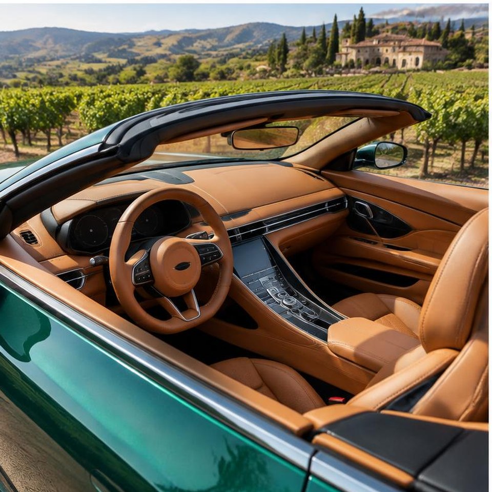 DB12 Volante interior detail