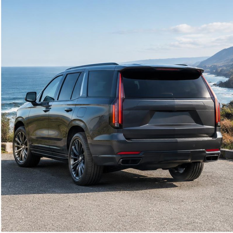 Escalade-V rear three-quarter view