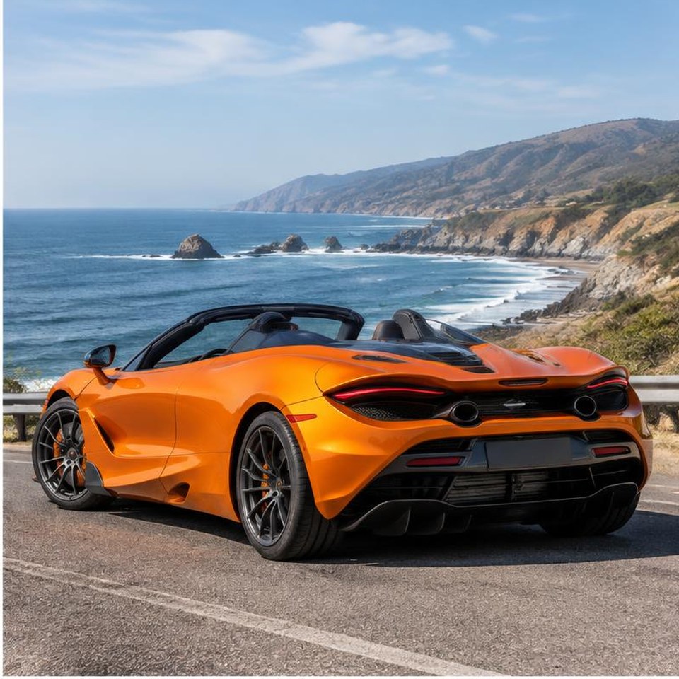 750S Spider rear three-quarter view