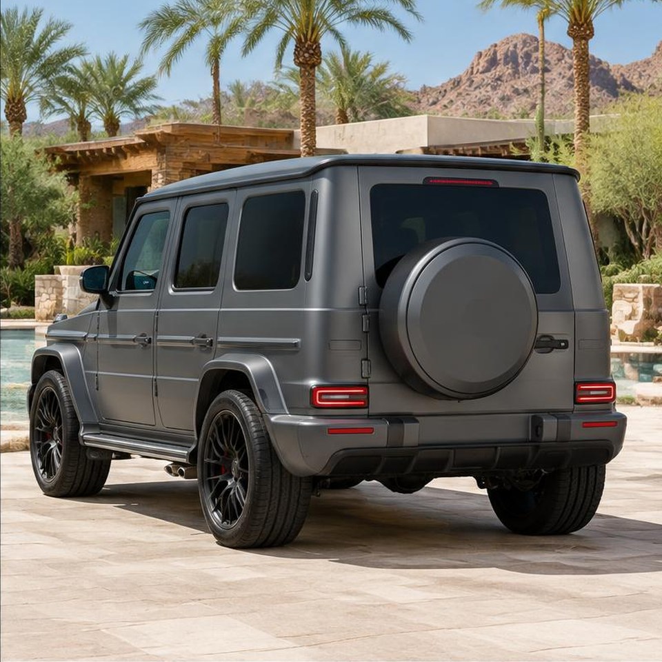 G63 rear three-quarter view