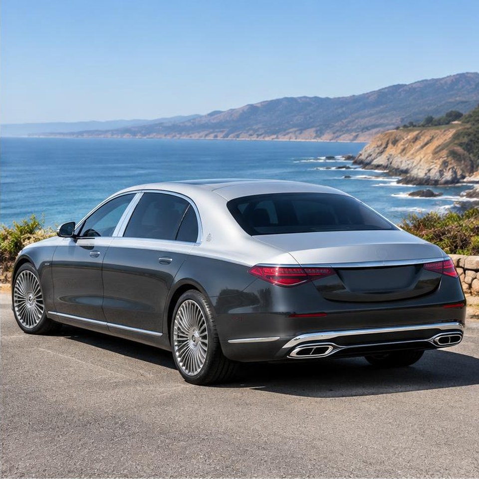 S 680 rear three-quarter view